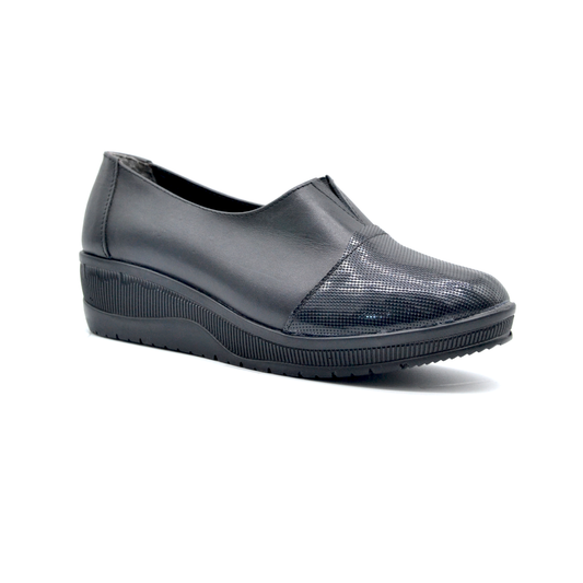 شوبوكس — شوبوكس | زحاف 2سم طبي جلد طبيعي — موديل 56 — أسود — طبي جلد طبيعي