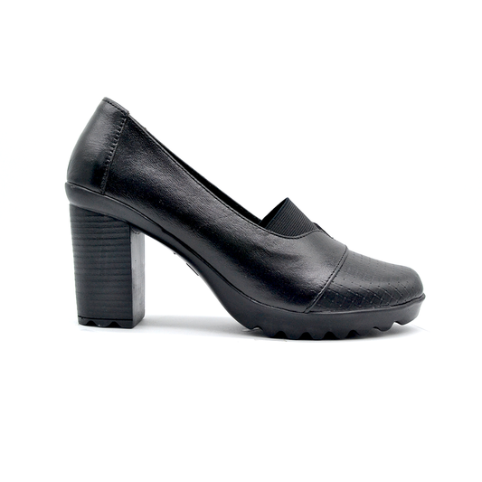 شوبوكس — شوبوكس | حذاء بكعب 8سم طبي جلد طبيعي — موديل 36 — أسود — طبي جلد طبيعي